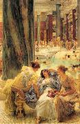 Sir Lawrence Alma-Tadema,OM.RA,RWS The Baths at Caracalla Sweden oil painting artist